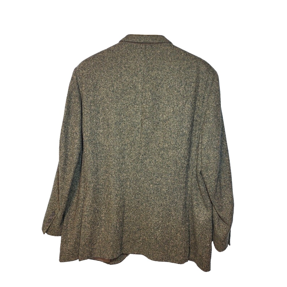 Bespoke Luca diMarco Tweed Olive Green Cashmere Blazer Cloth Ermengildo Zenga 46 - Picture 2 of 14